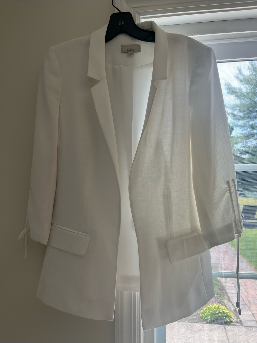 Loft Ruched Drawstring Blazer
